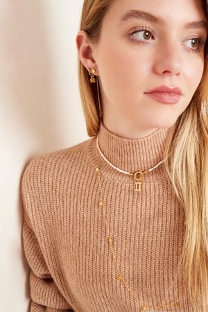 RVS ketting confetti Zilver Stainless Steel h5 Afbeelding2